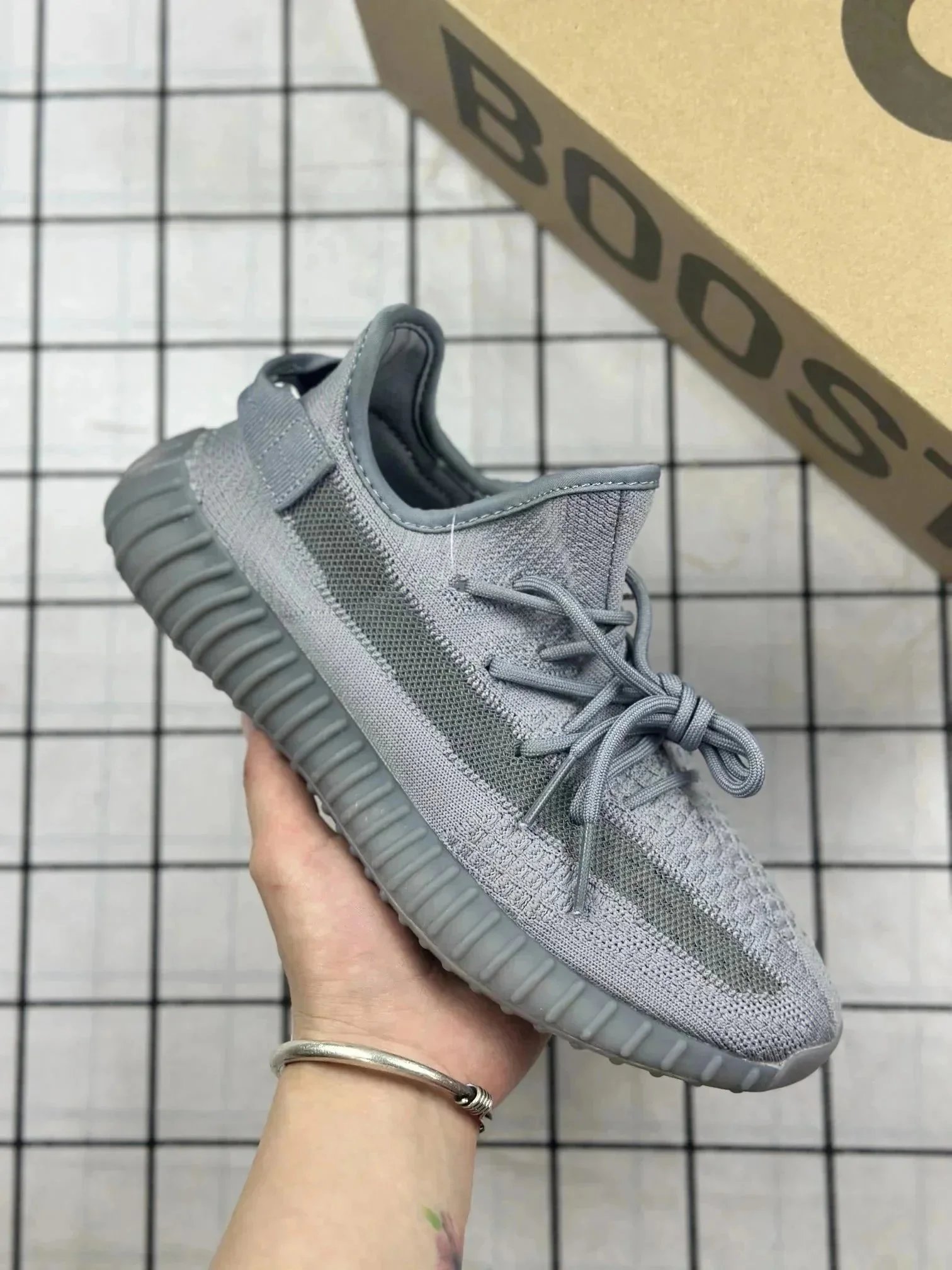 Adidas Yeezy Boost 350 V2 Static Gray Sneakers - 1