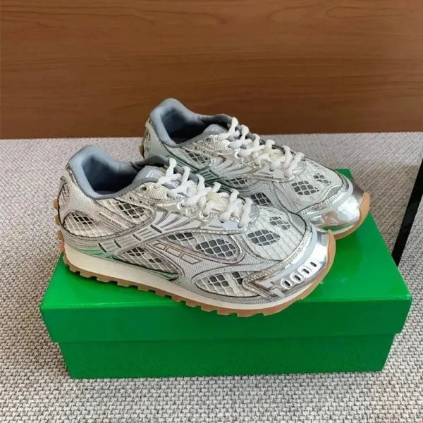 Asics Gel-Lyte III Silver Green Mesh Sneakers - 5