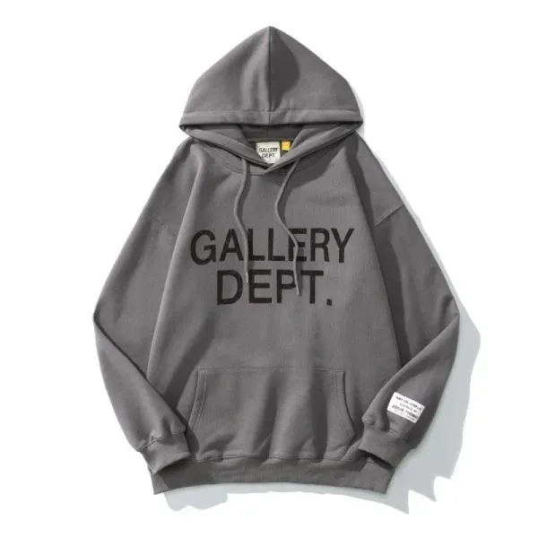 Gallery Dept. Bold Logo Hoodie Gray - 1