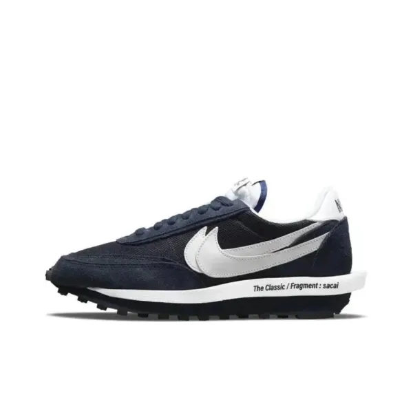 Nike x Fragment Design x sacai LDWaffle Navy Sneakers - 1
