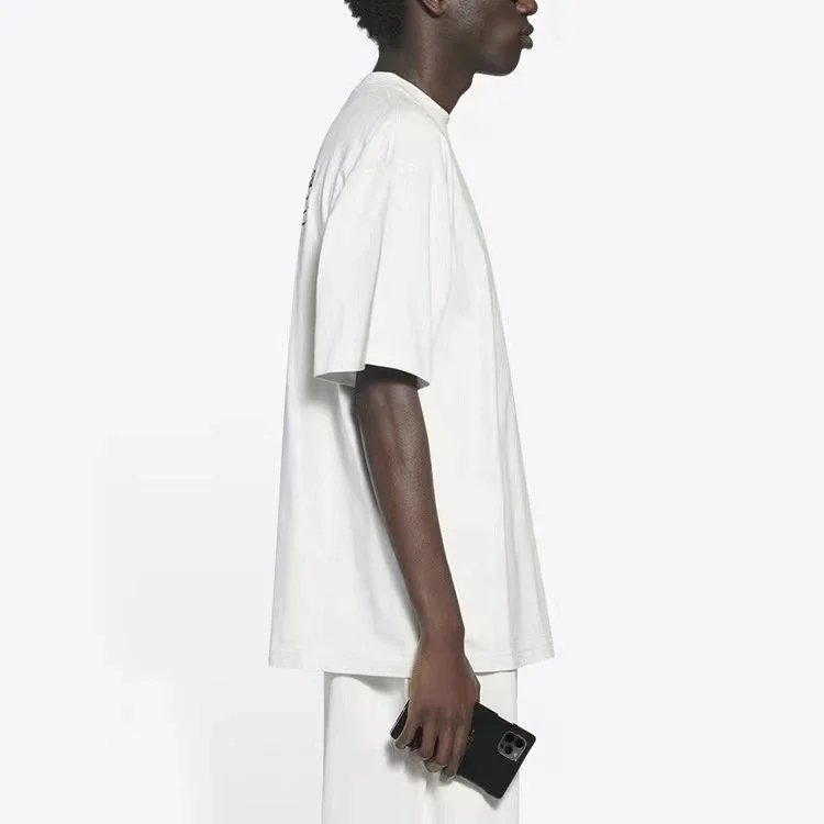Balenciaga Flame Logo T-Shirt Black - 11