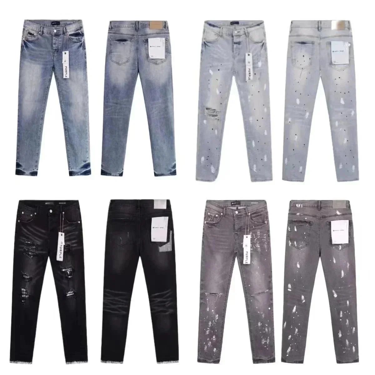 Purple Brand Distressed Skinny Jeans