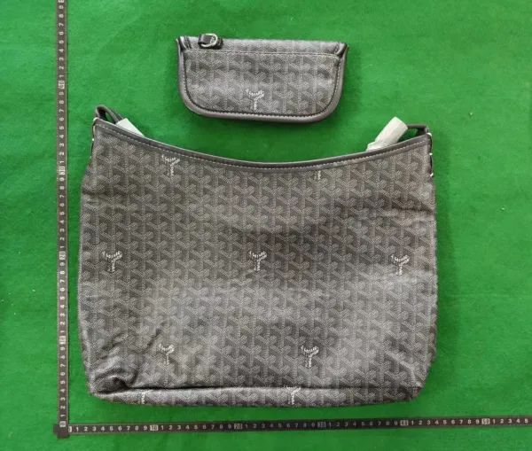 Goyard Saint-Louis PM Gray Monogram Crossbody Bag with Pouch - 1