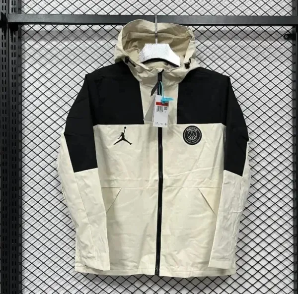 Jordan x Paris Saint-Germain Windbreaker Beige/Black Jacket - 1