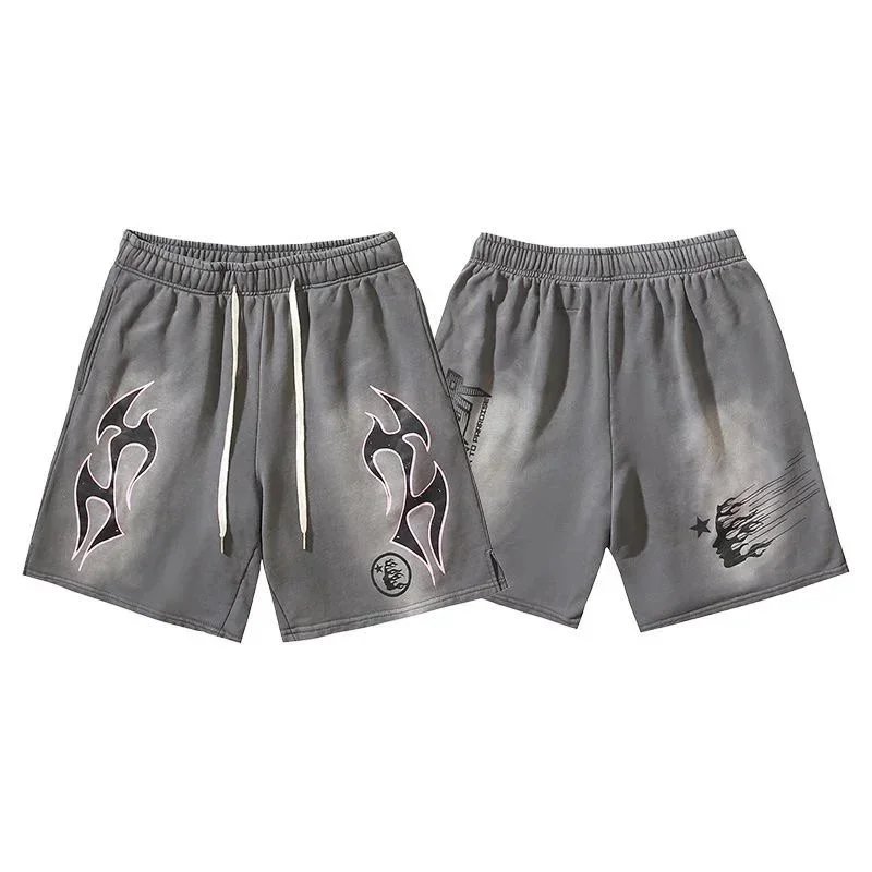 Hellstar The Path to Paradise Black Graphic Shorts - 7