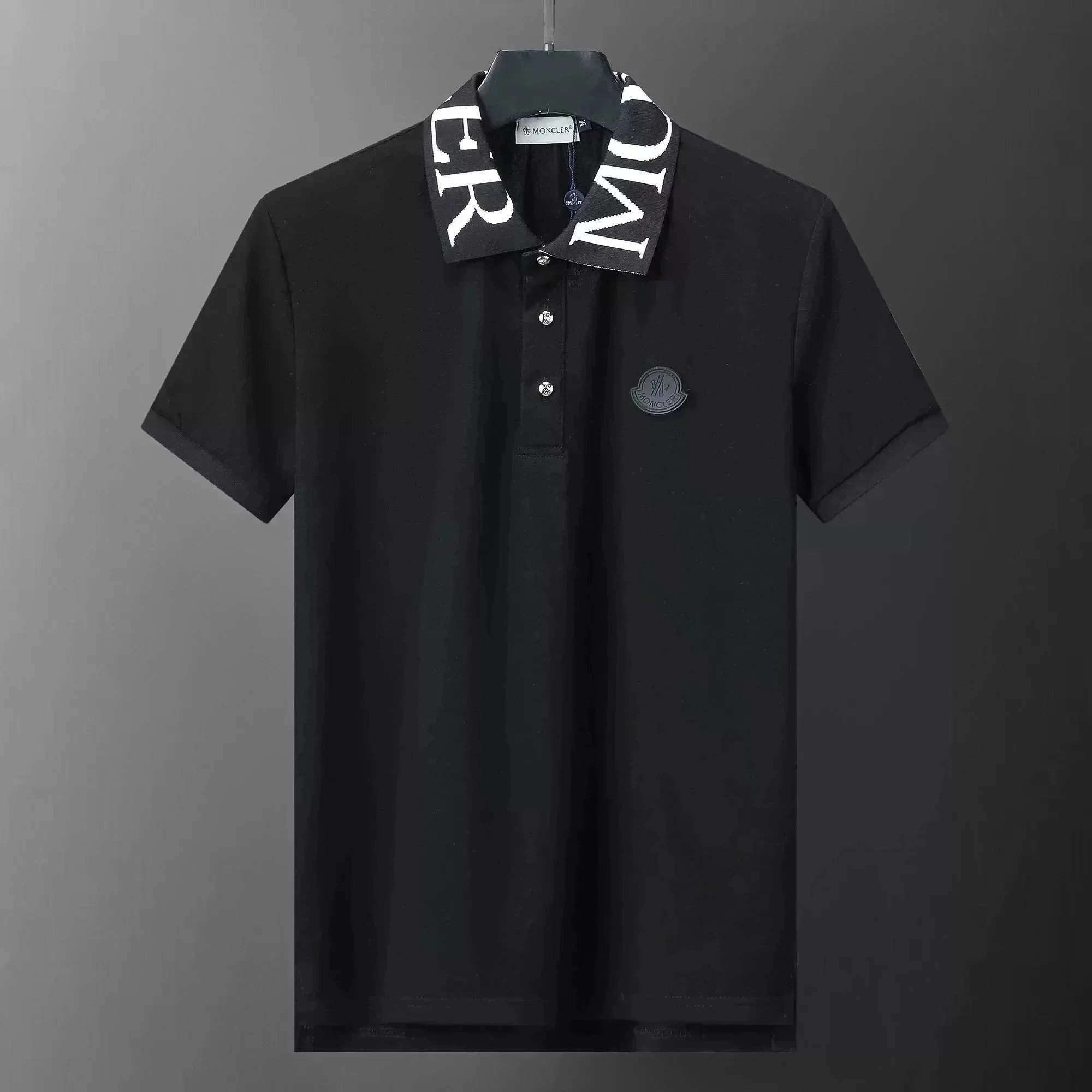 Moncler Polo White with Navy and Red Trim Polo - 5