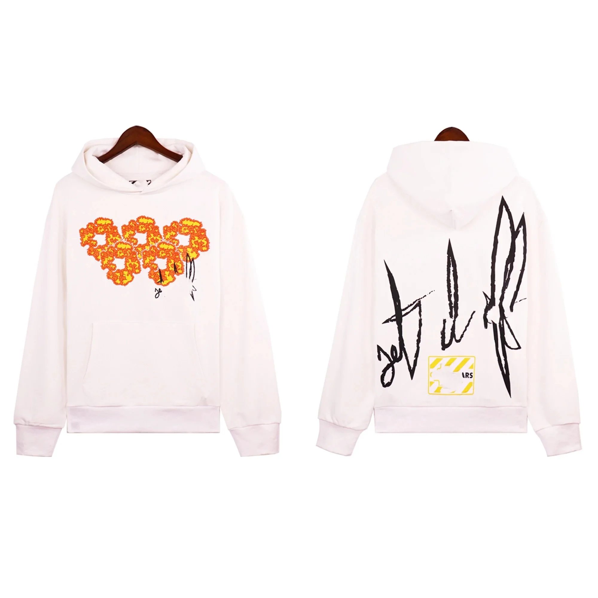 Custom Script Logo Black Hoodie with Gold Embroidery - 5