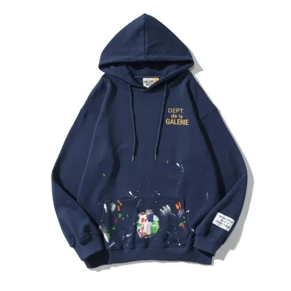 Gallery Dept. Reverse Print Hoodie Brown - 5