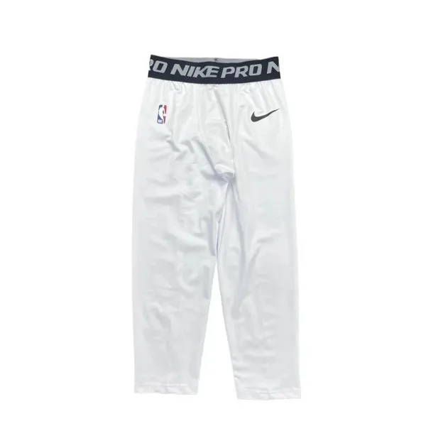 Nike Pro NBA White Compression Pants - 1