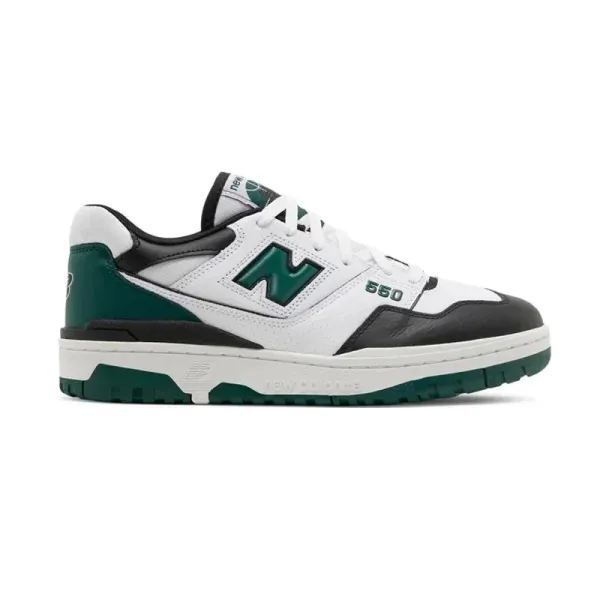 New Balance 550 White Green Black Sneakers - 1