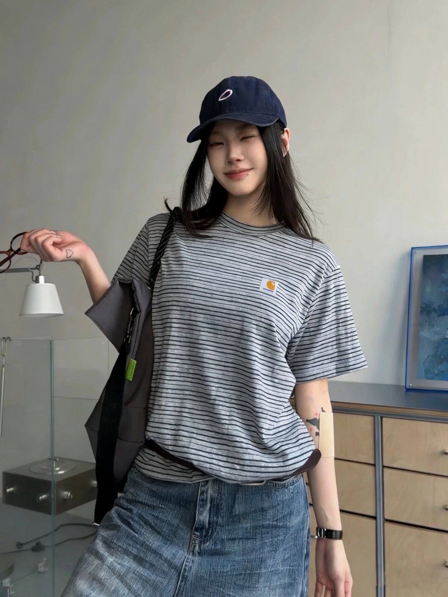 Vintage Bamboo Stripe T-Shirt photo 5