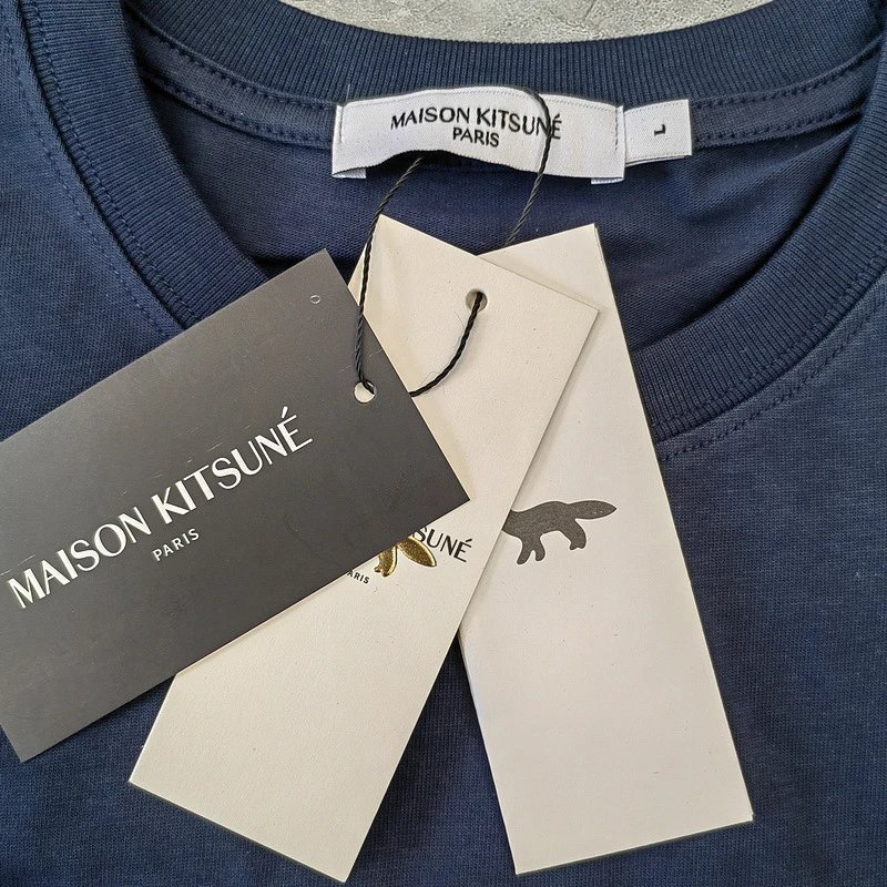 Maison Kitsuné Fox Embroidery T-Shirt Army Green - 45