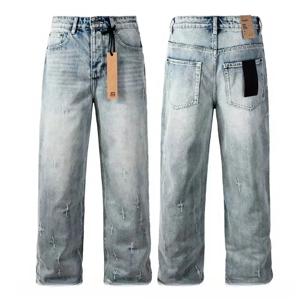 Men's Distressed Stretch Jeans photo 7