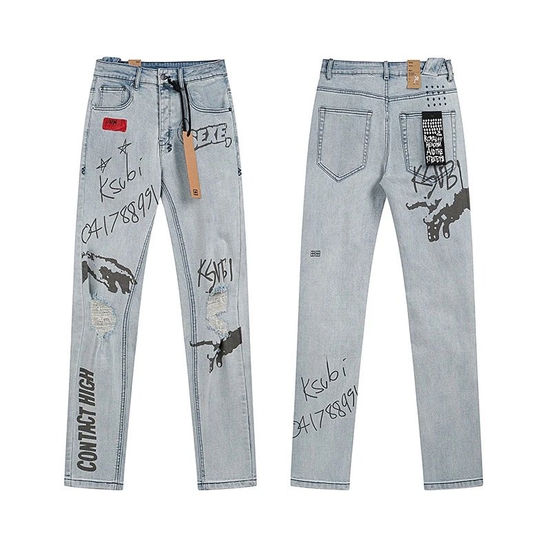 Ink Splash Distressed Jeans photo 6