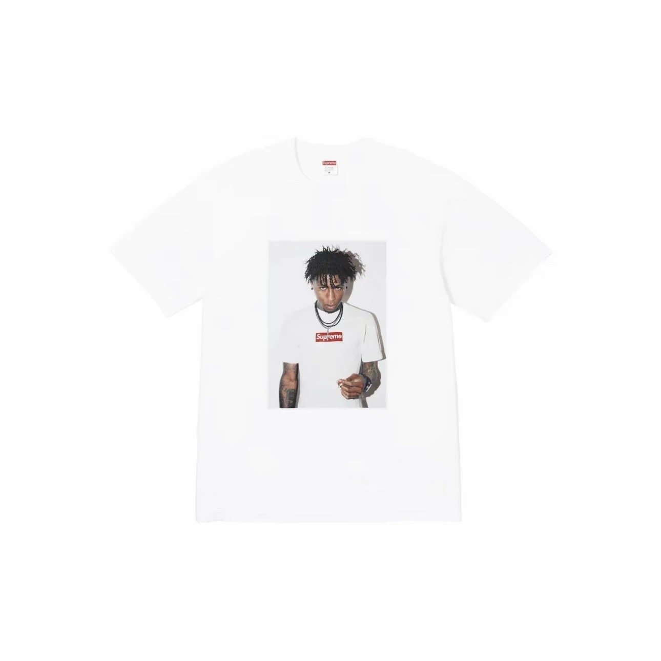 Letter Print Cotton T-Shirt photo 7