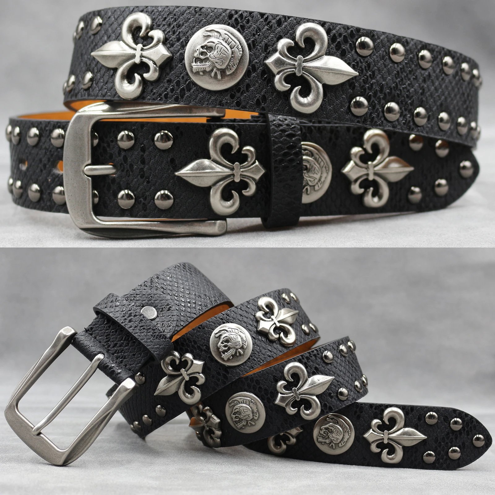 Skull Rivet Punk Belt photo 2