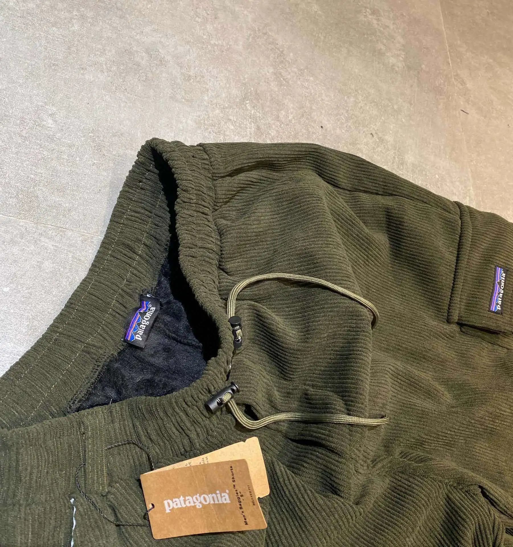 Retro Corduroy Cargo Pants with Drawstring photo 7