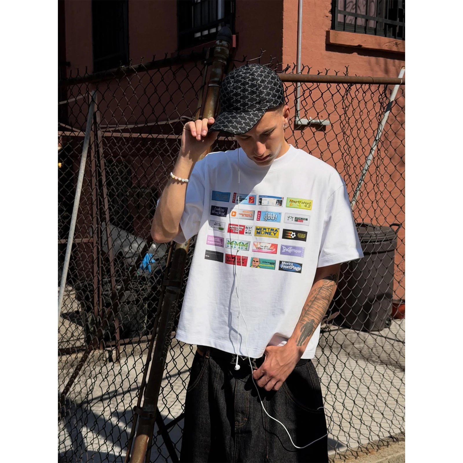 Sanskrit Letter Print T-Shirt