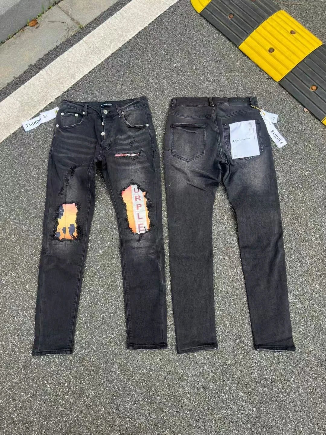 Distressed Printed Skinny Jeans photo 2