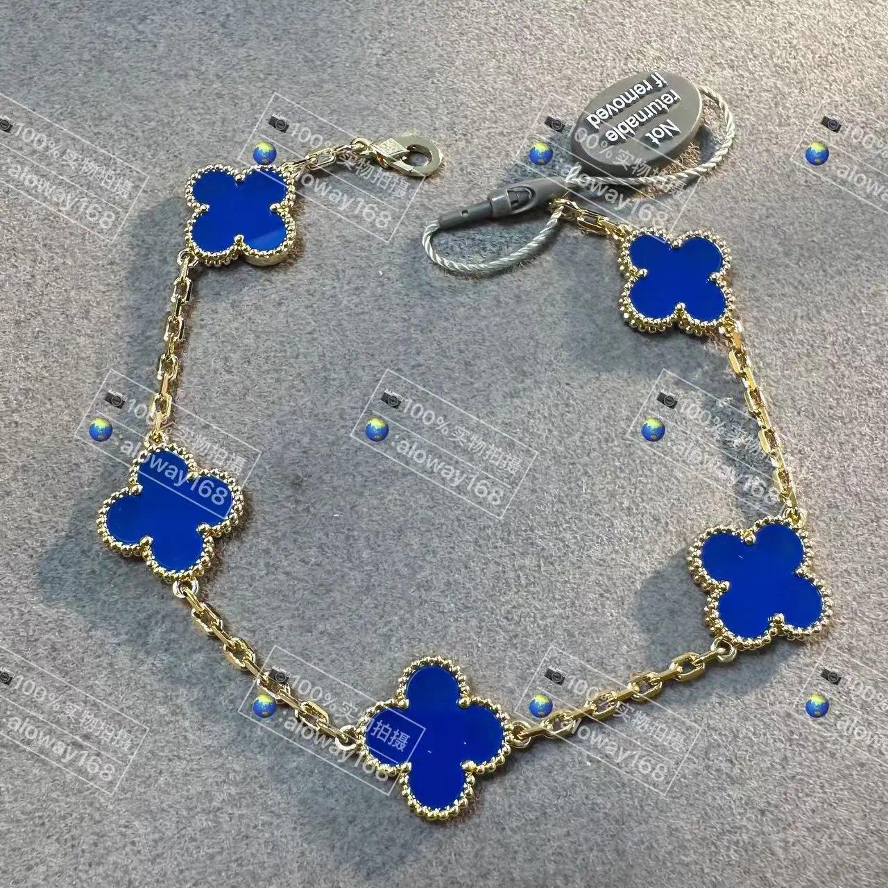 Four-Leaf Clover Bracelet 18K Gold Rose Gold photo 6