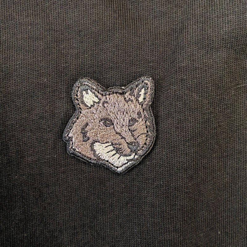 Maison Kitsuné Fox Embroidery T-Shirt Army Green - 42
