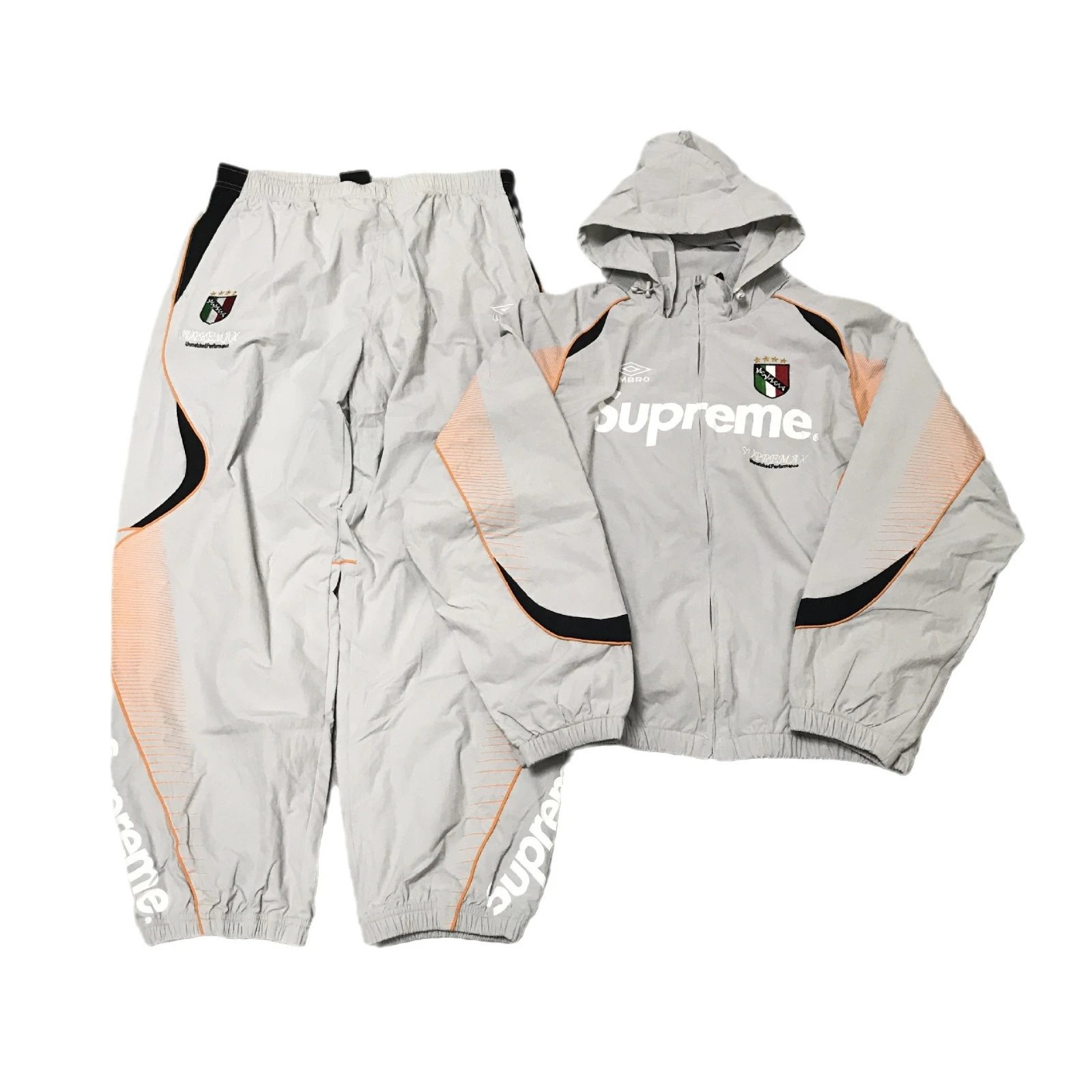 Supreme Jackets Hooded color-block logo-print jacket image 3