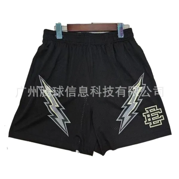 Design Camo Mesh Athletic Shorts Navy Gray White - 28