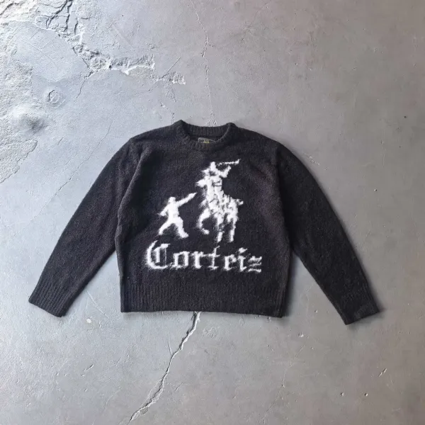 Corfeiz x Ralph Lauren Polo Rider Knit Sweater Black - 4