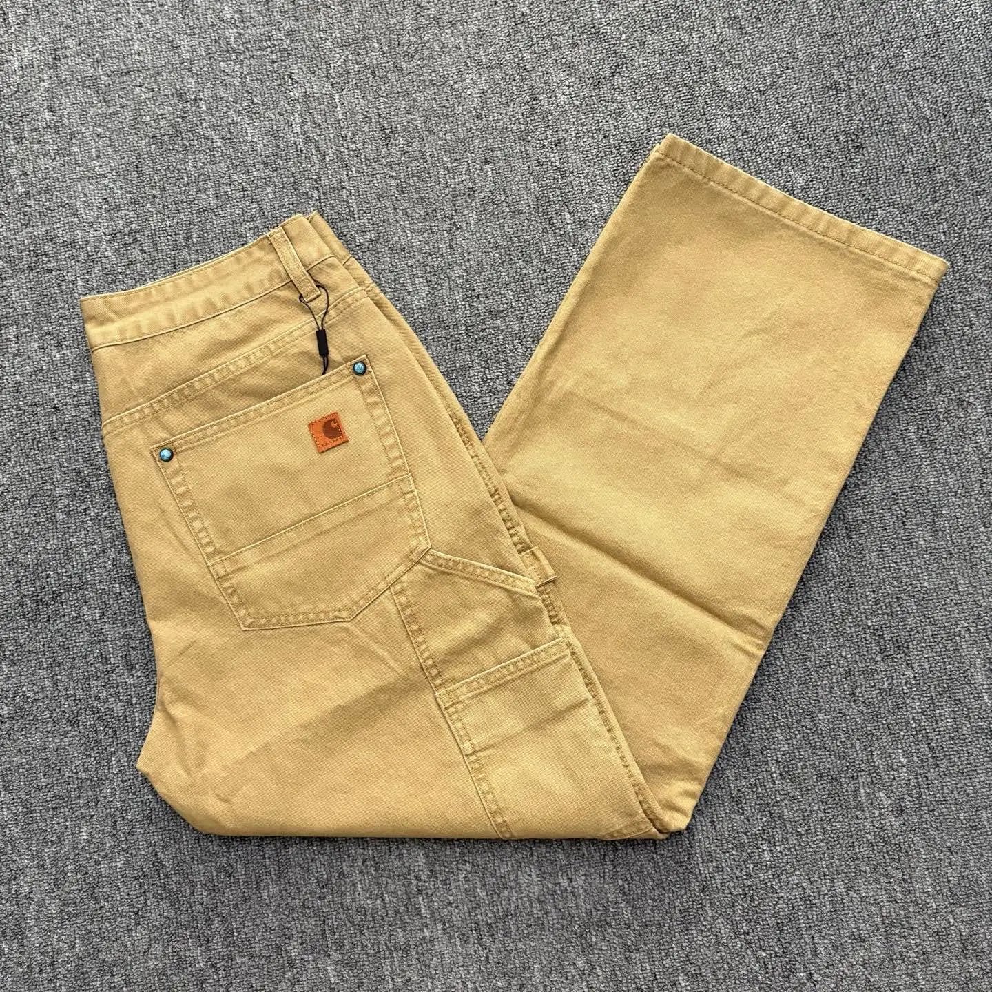 Distressed Work Jeans photo 3