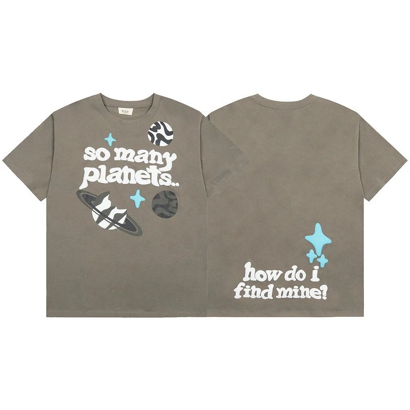 Fragmented Planet Puff Print T-Shirt photo 6