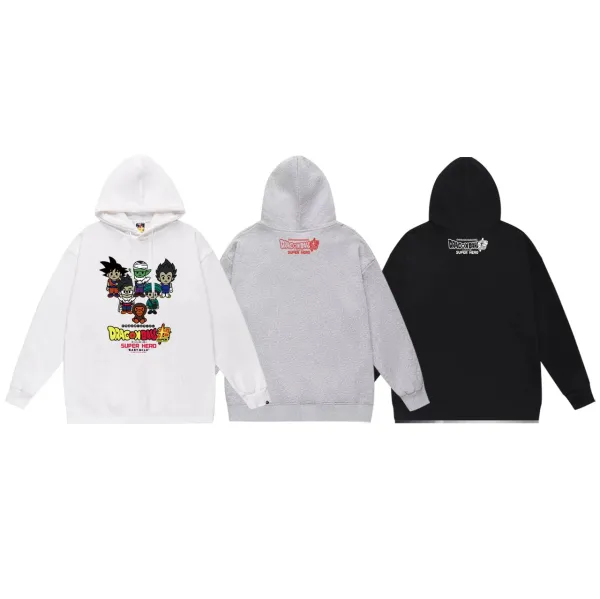 A Bathing Ape Classic Ape Head Graphic Hoodie Black - 19