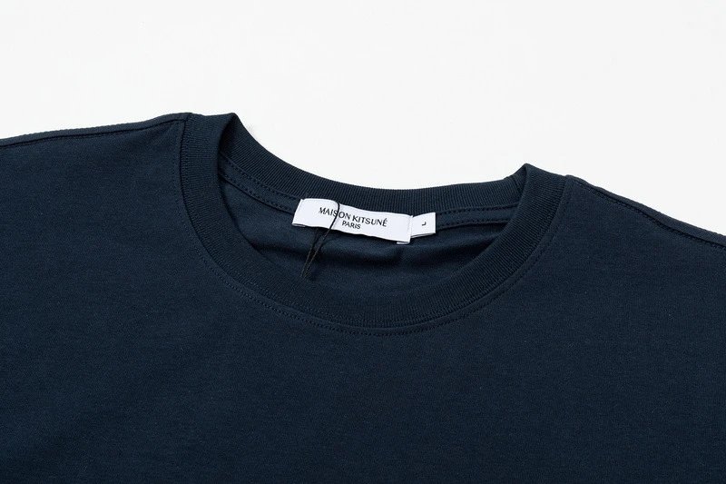 Maison Kitsuné Fox Embroidery T-Shirt Army Green - 36