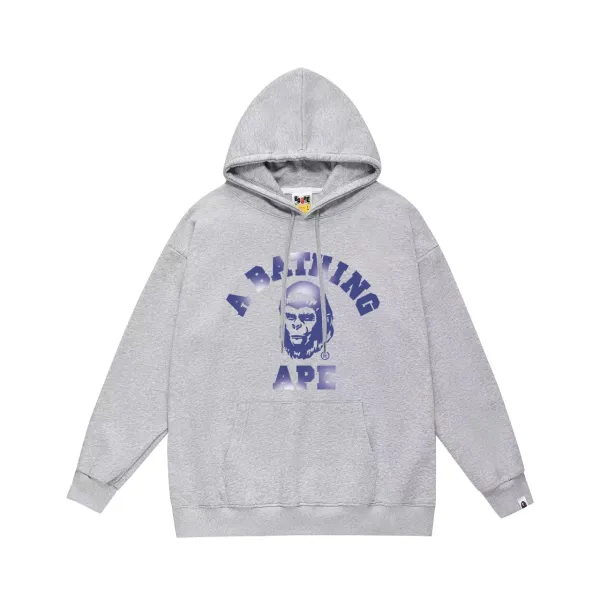 A Bathing Ape Classic Ape Head Graphic Hoodie Black - 36