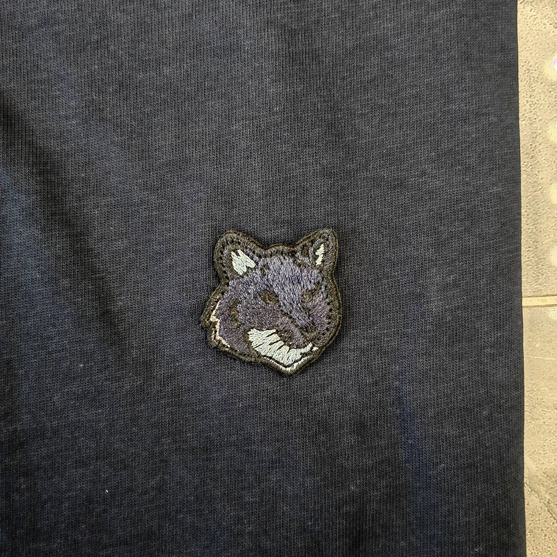 Maison Kitsuné Fox Embroidery T-Shirt Army Green - 44