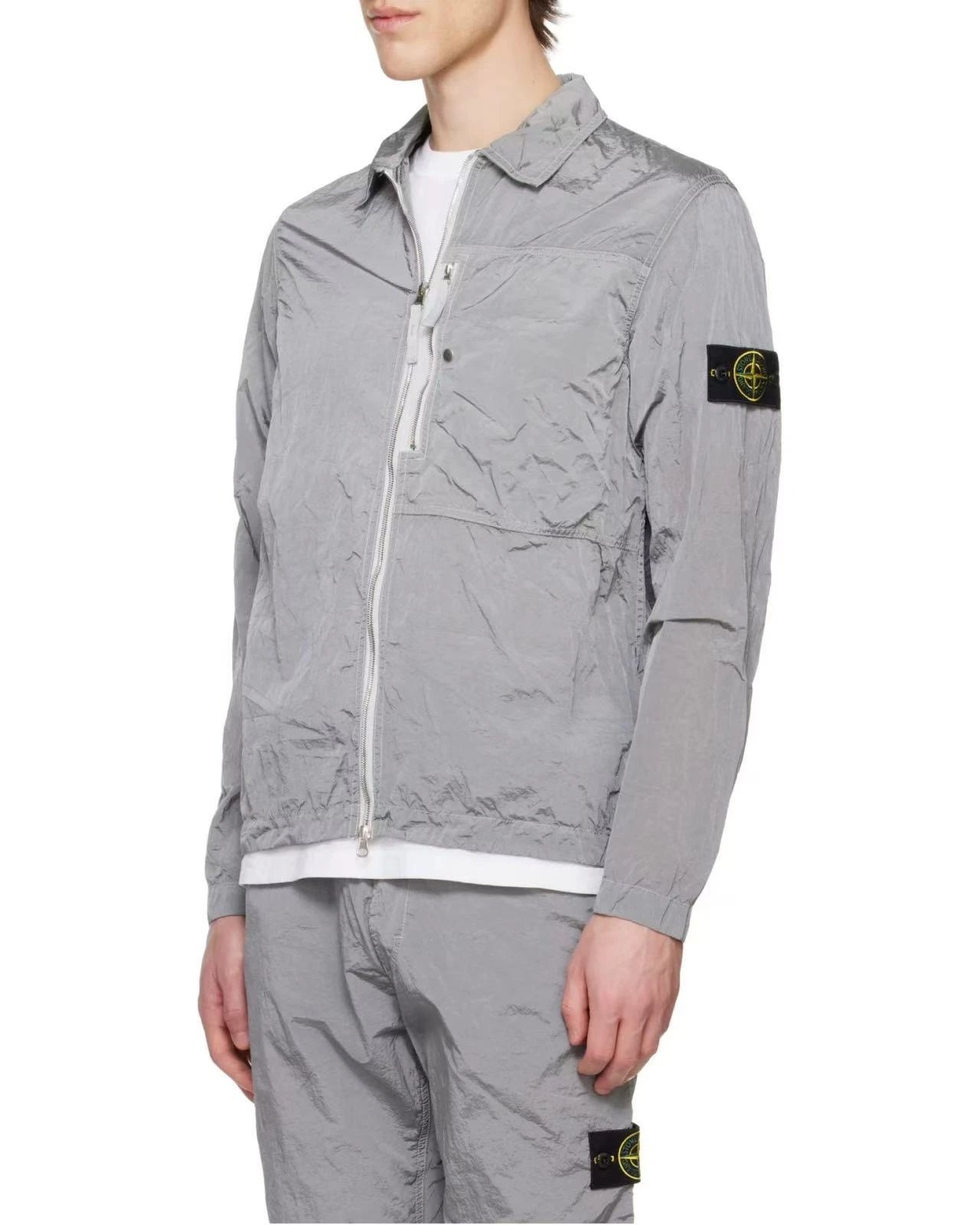 Utility Thin Shirt Jacket with Metal Nylon Pockets photo 4