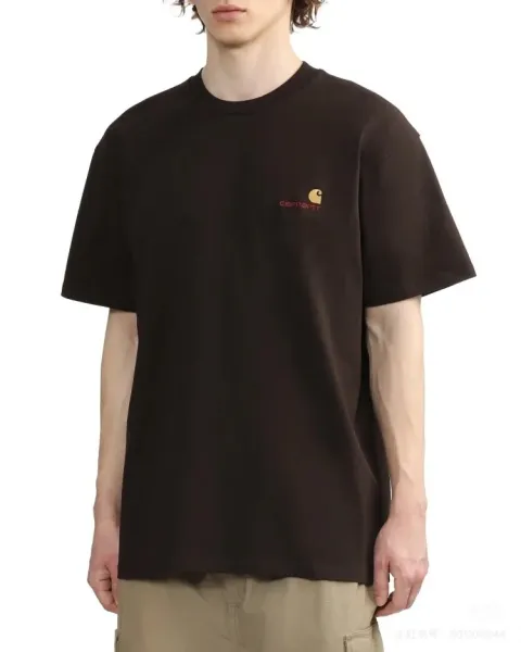 Carhartt Work In Progress Carhartt WIP Logo Embroidered White T-Shirt T-Shirts - 34