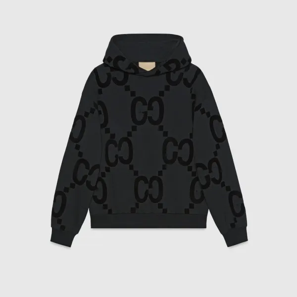 Gucci GG Marmont Monogram Hoodie Black - 1