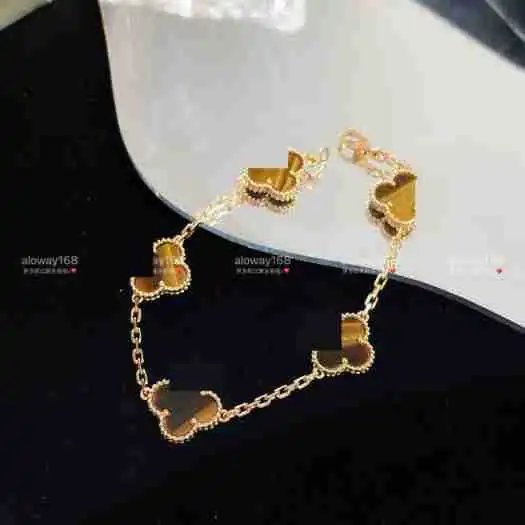 Four-Leaf Clover Bracelet 18K Gold Rose Gold photo 7