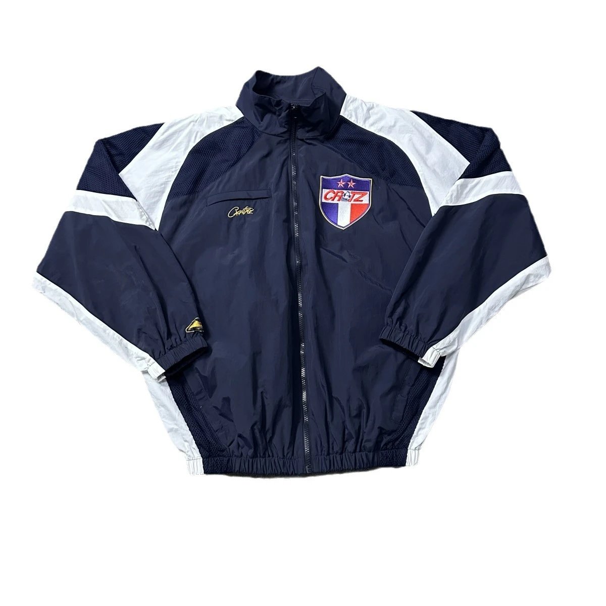 Supreme Jackets Hooded color-block logo-print jacket image 11