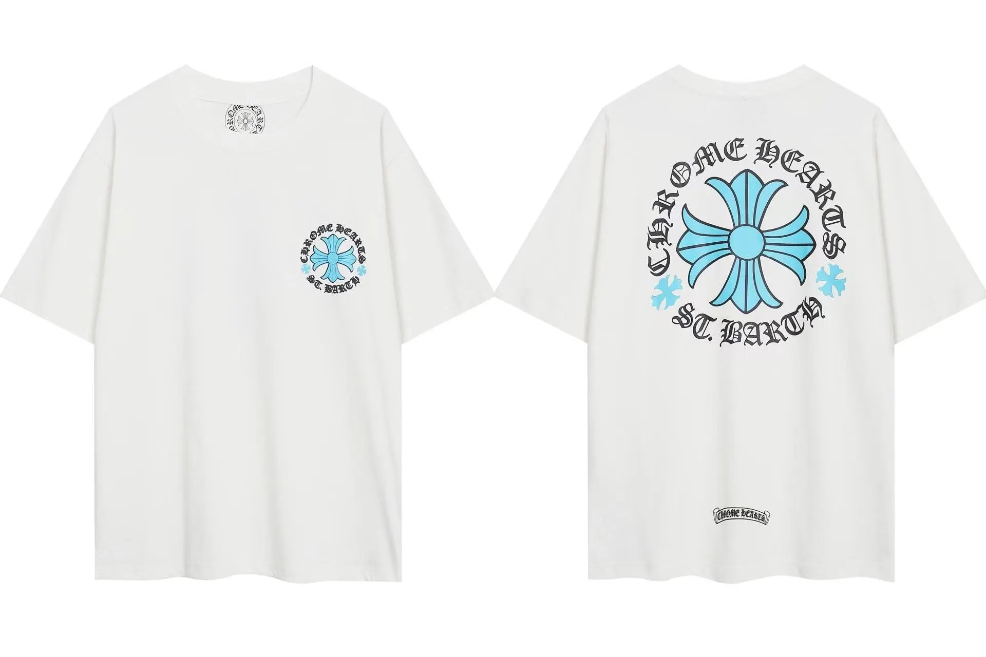 Sanskrit Metal Embroidery Crew Neck T-Shirt photo 4