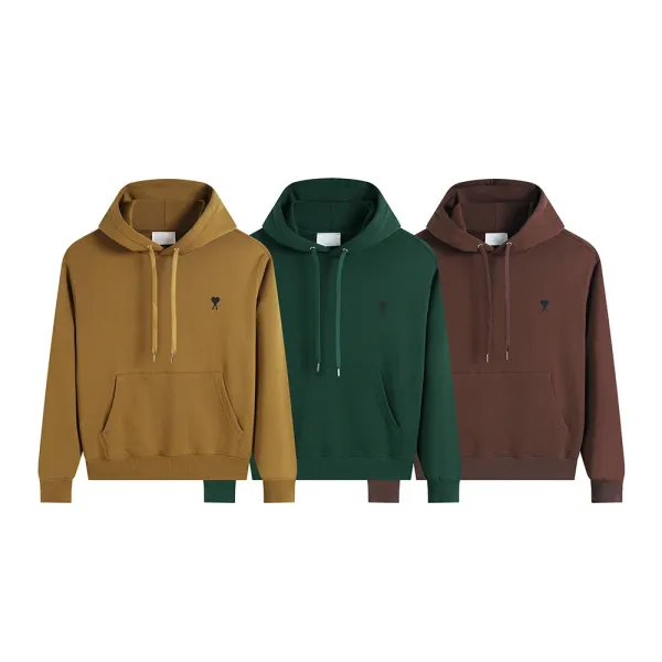 Ami Paris Heart Logo Hoodie Collection in Multiple Colors - 9