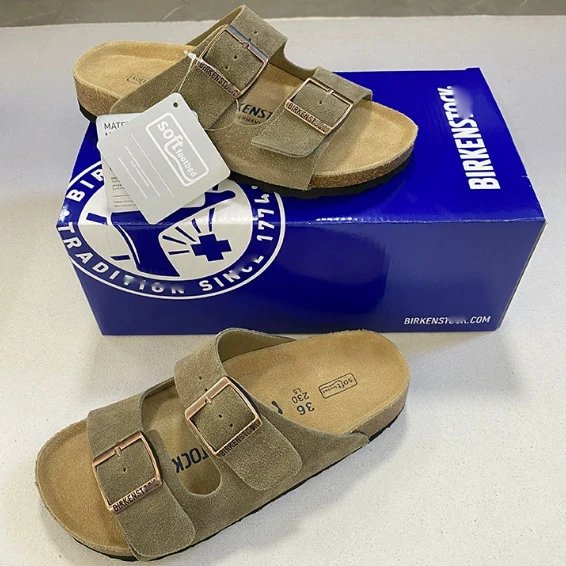 Suede Slide Sandals photo 2