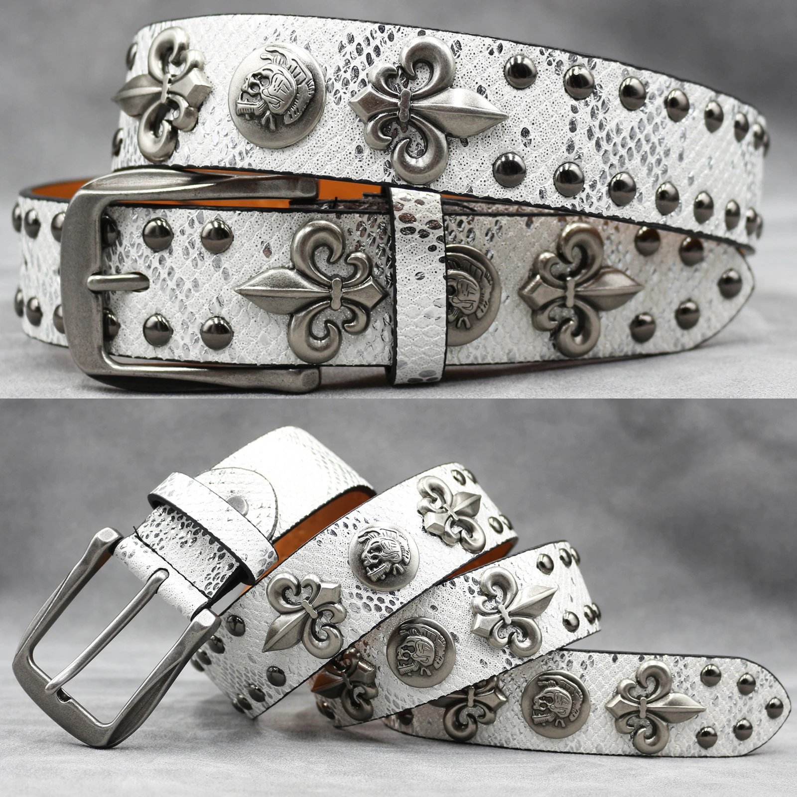 Skull Rivet Punk Belt photo 3