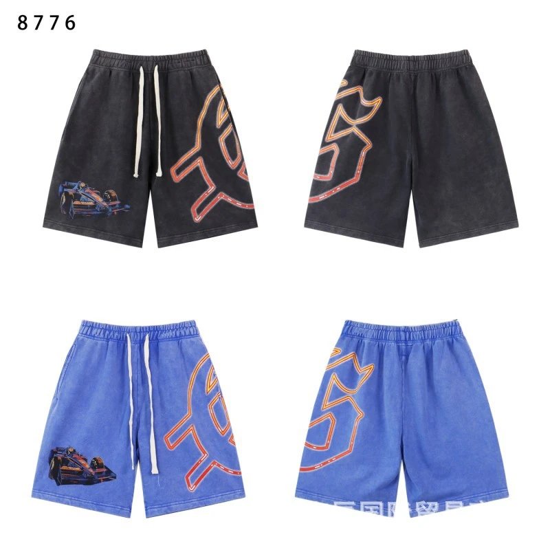 Vintage Skull Print Shorts