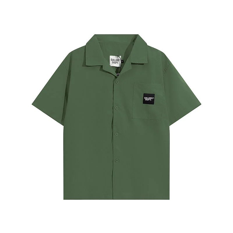Gallery Dept Olive Green Camp Shirt and Shorts Set - 10