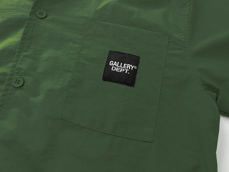 Gallery Dept Olive Green Camp Shirt and Shorts Set - 19