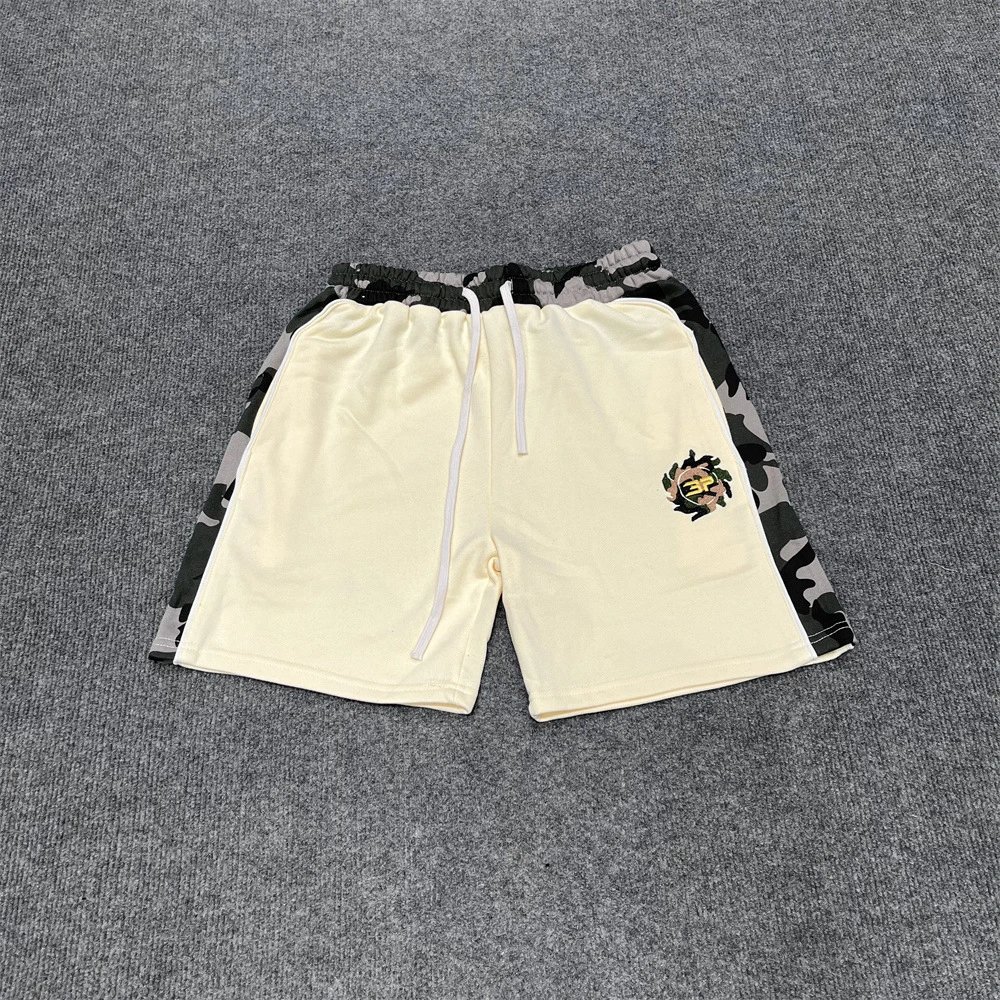 Logo Embroidered Camo Short Sleeve Shorts Set photo 6