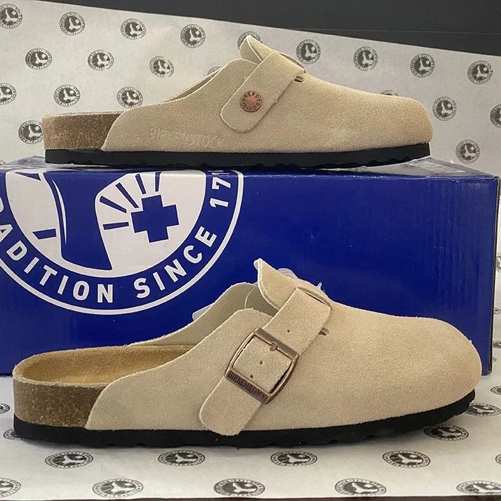 Cork Leather Fishing Bag Slide Sandals photo 6