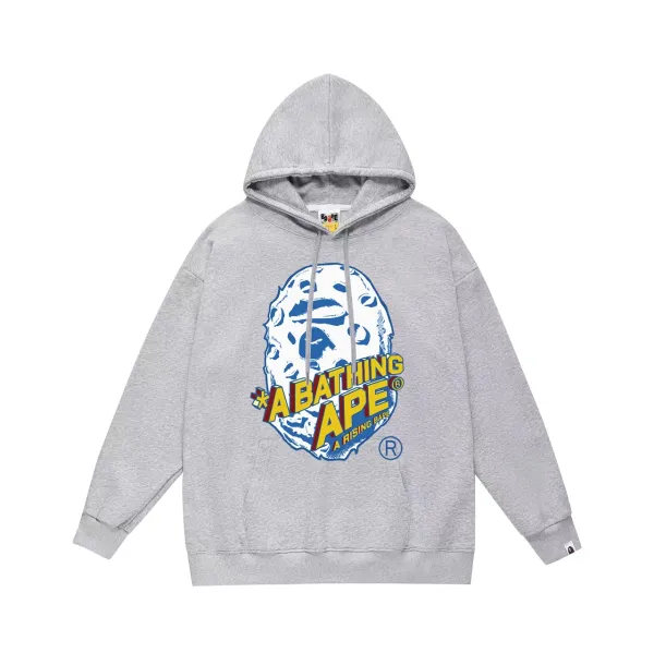 A Bathing Ape Classic Ape Head Graphic Hoodie Black - 18