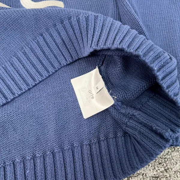 Arte Knit Polo Cream Sweater - 21